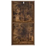 vidaXL Bibliothèque chêne fumé 40x30x77 cm bois d'ingénierie