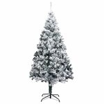 vidaXL Arbre de Noël artificiel pré-éclairé et boules vert 180 cm PVC