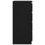 vidaXL Buffet chêne noir 37 5x35x76 cm bois d'ingénierie