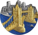 Pièce de monnaie en Argent 5000 Francs g 155.5 (5 oz) Millésime 2024 World Famous Bridges TOWER BRIDGE