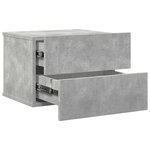 vidaXL Tables de chevet 2 Pièces Gris béton 40x30x30 cm Bois ingénierie