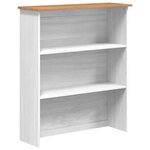 vidaXL Hutch ASKIM Blanc 91 x 40 x 200 5 cm Bois de pin massif