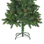 vidaXL Sapin de Noël artificiel avec pommes de pin Vert 150 cm