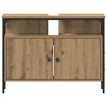 vidaXL Ensemble de meubles de salle de bain 3 pièces Chêne artisanal Bois d'ingénierie