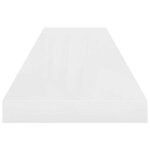 vidaXL Étagère murale flottante 4 Pièces Blanc brillant 90x23 5x3 8cm MDF
