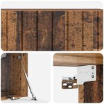 vidaXL Meuble TV mural 98 x 31 x 30 cm Bois ancien Bois d'ingénierie