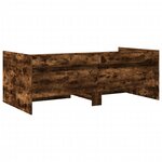 vidaXL Lit de jour et tiroirs chêne fumé 75x190 cm bois d'ingénierie