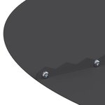 vidaXL Anneau de tige plat noir Ø30/60 cm en acier