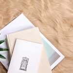 vidaXL Tapis en Peau de Mouton Synthétique Beige 240 x 340 cm