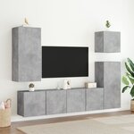 vidaXL Meubles TV muraux 2 Pièces gris béton 80x30x41 cm