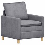 vidaXL Ensemble de Canapés 2 Pièces Gris clair Polyester