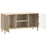 vidaXL Meuble TV 102 x 34 5 x 50 cm Chêne Sonoma Bois d'ingénierie
