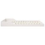 vidaXL Cadre de lit Blanc 160 x 220 cm Bois massif en pin