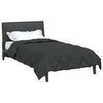vidaXL Duvet d'été simple Anthracite 200 x 135 cm Microfibre