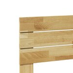 vidaXL Tête de lit 150 cm bois massif de chêne