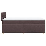 vidaXL Sommier à lattes de lit avec matelas Marron foncé 90x190 cm