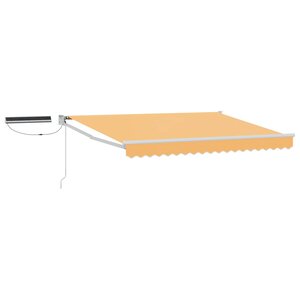 vidaXL Auvent rétractable électrique Sable 100 Polyester et Aluminium