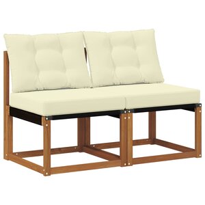 vidaXL 2 Pièce Canapé du milieu extérieur