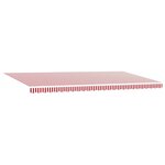 vidaXL Auvent Rétractable Rouge et Blanc 600 × 300 cm