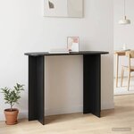 vidaXL Table console Chêne noir 100 x 39 5 x 75 cm Bois d'ingénierie
