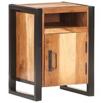 vidaXL Table de chevet 40x35x55 cm Bois d'acacia massif
