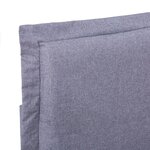 vidaXL Cadre de lit sans matelas gris clair tissu 140x200 cm