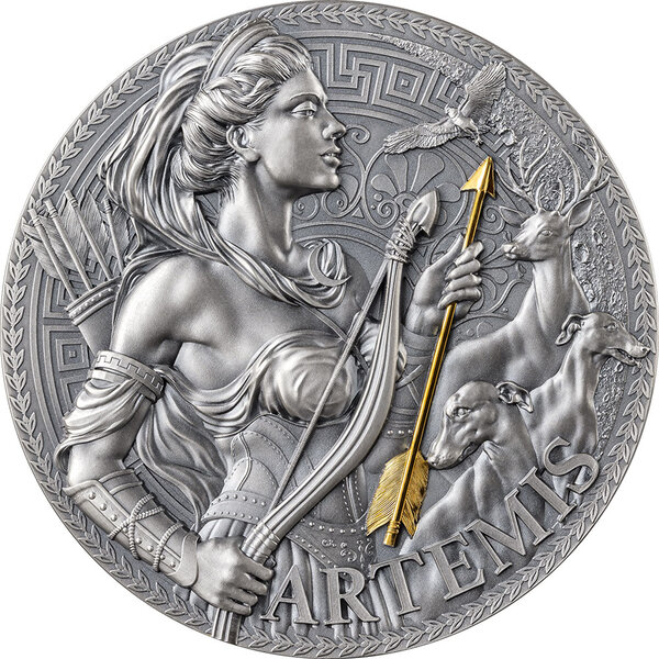 Monnaie en argent 3000 francs g 93.3 (3 oz) millésime 2023 great greek mythology artemis