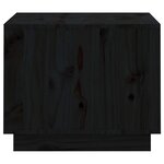 vidaXL Table basse Noir 120x50x40 5 cm Bois massif de pin