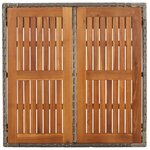 vidaXL Ensemble à manger de jardin 3 Pièces coussins gris résine tressée