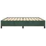 vidaXL Cadre de lit sans matelas vert foncé 200x200 cm velours