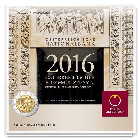 Coffret série euro BU Autriche 2016 (Banque Nationale d’Autriche)