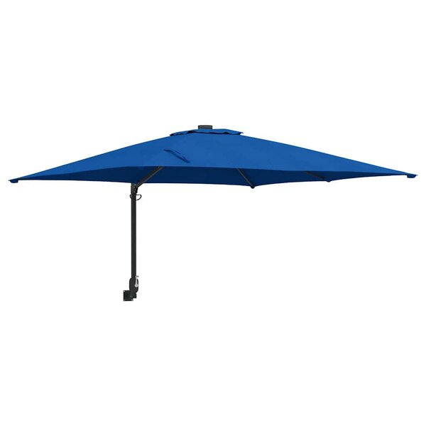 vidaXL Parasol de jardin mural bleu azur 247 cm