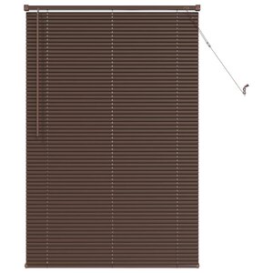 vidaXL Store Vénitien Réglable Marron foncé avec motif 150 x 80 cm PVC