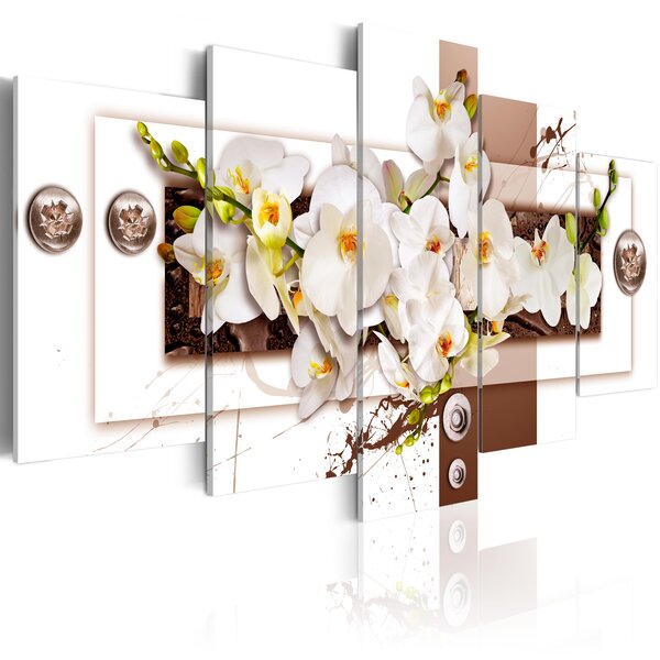 Tableau - flowery installation l x h en cm 100x50