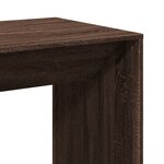 vidaXL Table de bar chêne marron 51x50x103 5 cm bois d'ingénierie