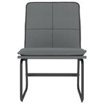 vidaXL Chaise longue Gris 54x75x76 cm Similicuir