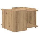 vidaXL Table basse Chêne artisanal 50 5 x 50 x 33 cm Bois d'ingénierie