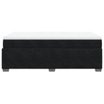 vidaXL Sommier à lattes de lit avec matelas noir 120x190 cm velours
