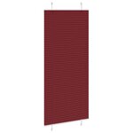 vidaXL Store plissé rouge bordeaux 100x200 cm largeur du tissu 99 4 cm