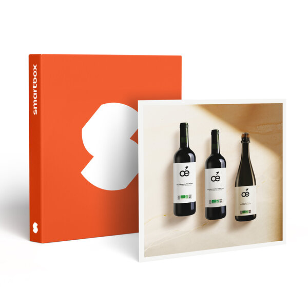 SMARTBOX - Coffret Cadeau Coffret de 3 bouteilles de vin bio prestige livrées à domicile -  Gastronomie