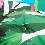 vidaXL Coussin de banc de jardin Floral Vert et rose 180 x 50 x 4 cm