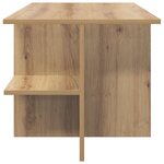 vidaXL Table basse Chêne artisanal 87 x 50 x 45 cm Bois d’ingénierie
