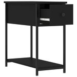 vidaXL Tables de chevet 2 Pièces noir 30x60x60 cm bois d’ingénierie