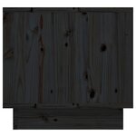 vidaXL Tables de chevet 2 Pièces Noir 35x34x32 cm Bois de pin solide