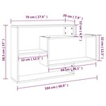 vidaXL Étagère murale Sonoma gris 104x20x58 5 cm Bois d'ingénierie