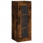 vidaXL Armoire murale chêne fumé 34 5x34x90 cm