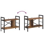 vidaXL Étagère Bois Ancien 75 x 30 x 58 5 cm Bois d'ingénierie