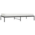 vidaXL Cadre de lit métal sans matelas noir 107x203 cm