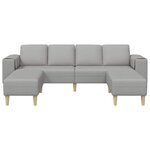 vidaXL Canapé de salon 3 Pièces Gris nuage Polyester