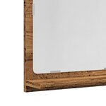 vidaXL Armoire à miroir de salle de bain vieux bois bois d'ingénierie